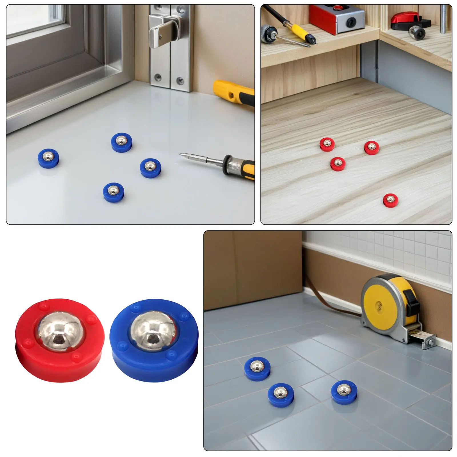 30Pcs Tabletop Shuffleboard Pucks Replacement Rollers Mini Curling Sliders Wearresistant Steel Plastic Smooth Gameplay Family
