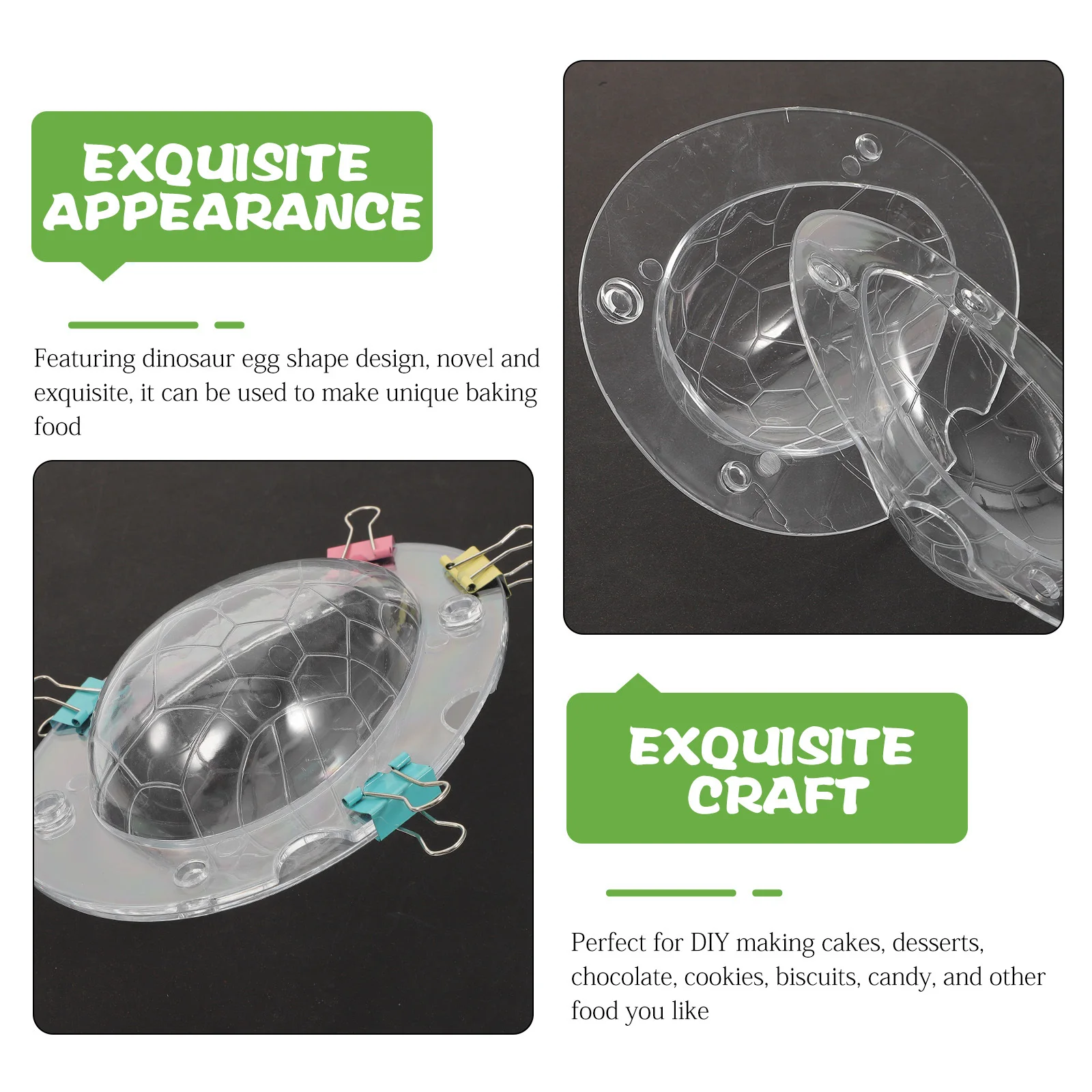 

1pc Dinosaur Egg Mold Baking Tool Chocolate Cake Diy Dessert Easter Party Birthday Fondant Mold Silicone Baking Kitchen