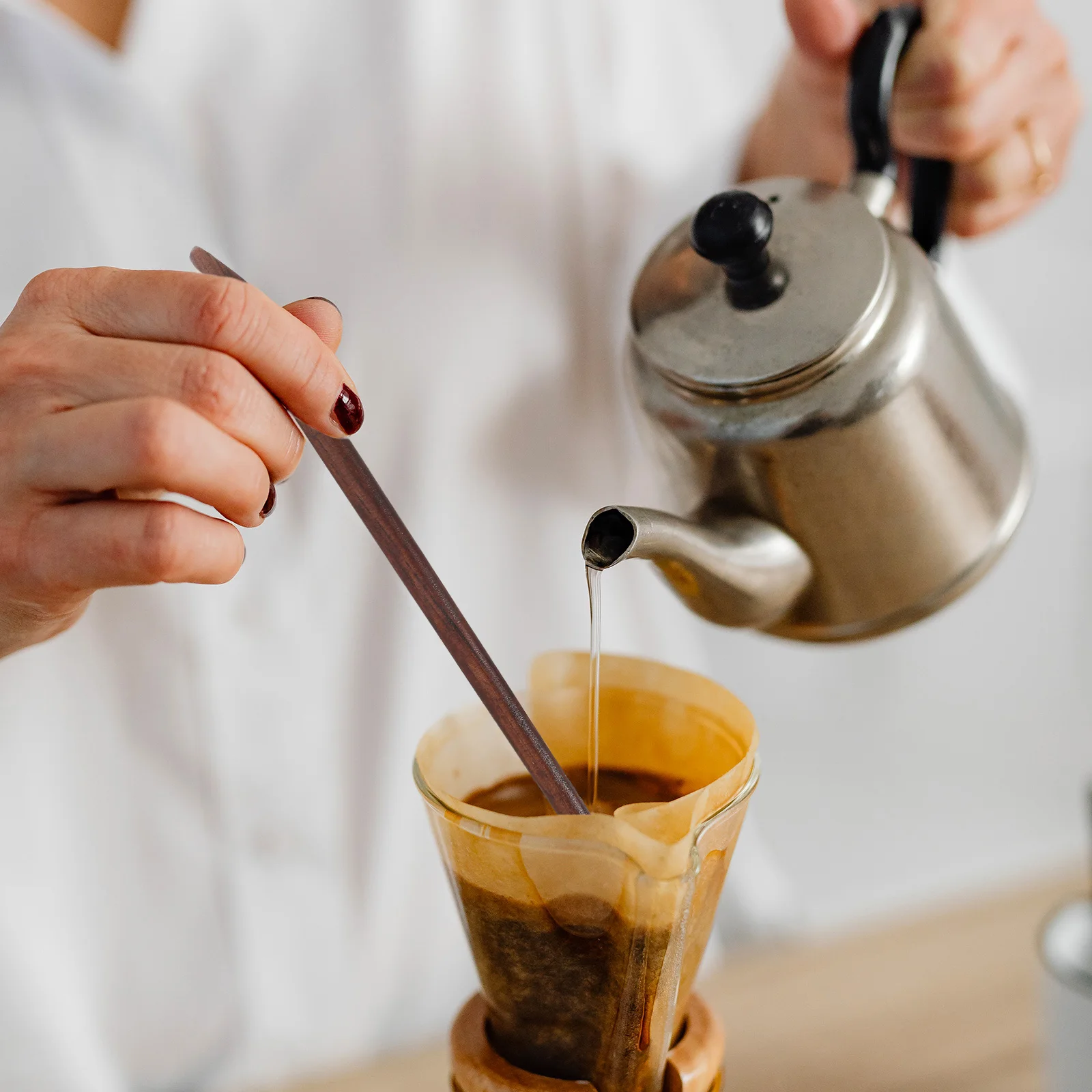 

4pcs Wooden Coffee Stirrers Smooth Surface Multipurpose For Tea Wine Beverage Stirring Mixing Coffee Bar Accessories Wood Stir