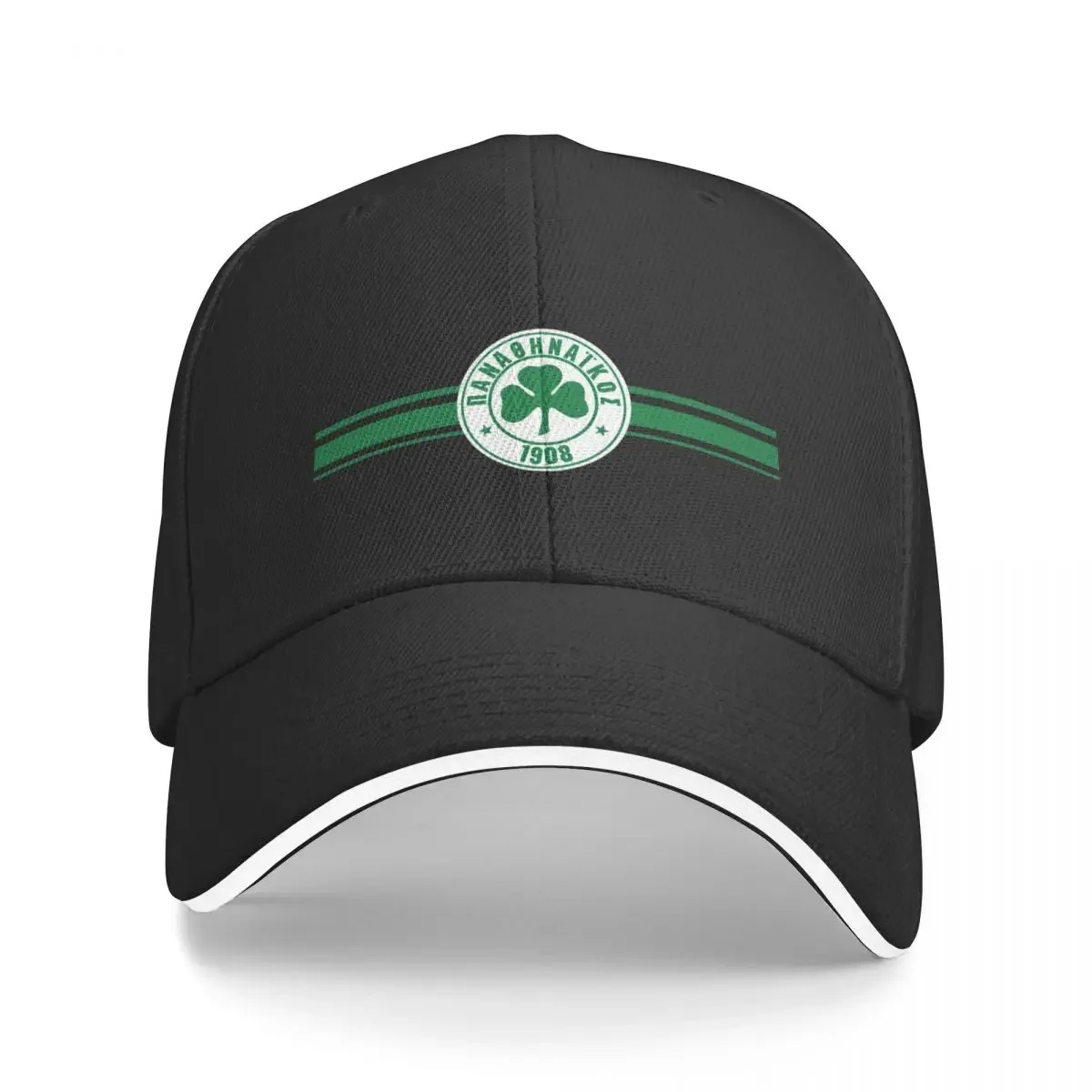 

Stripes of my heart Panathinaikos, Greece Cap Baseball Cap winter hats Hat girl Men's