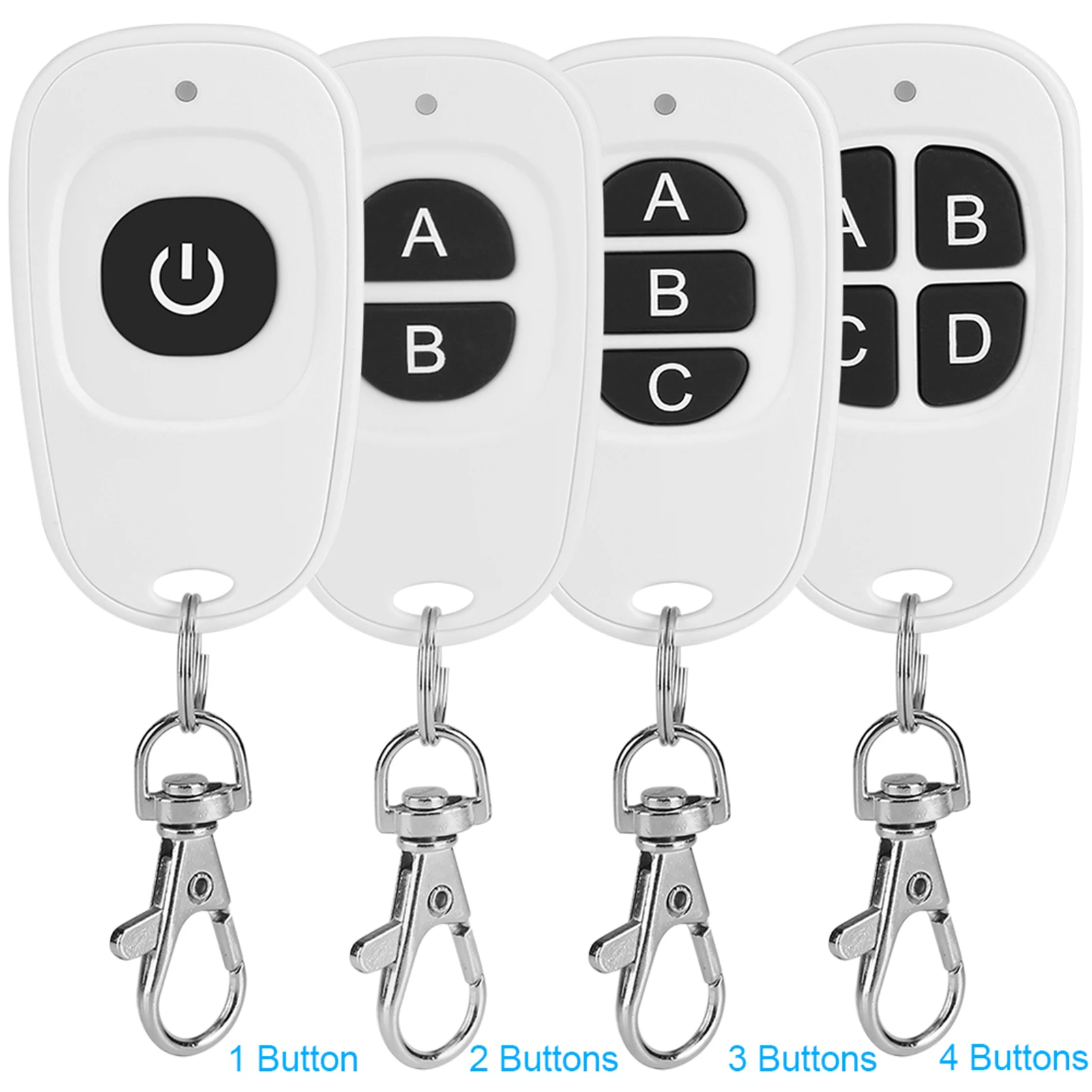433MHz EV1527 1~4 Channel RF Wireless Remote Control Transmitter for Easy Control RF Wireless Remote Control Wireless Control