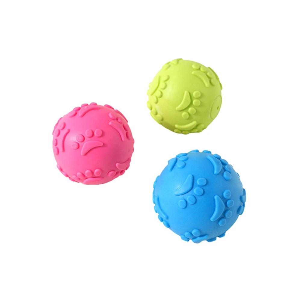 Durable Dog Chewing Squeak Toy Ball Outdoor Throwing Dog Recovery Training Pet Supplies - Image 3