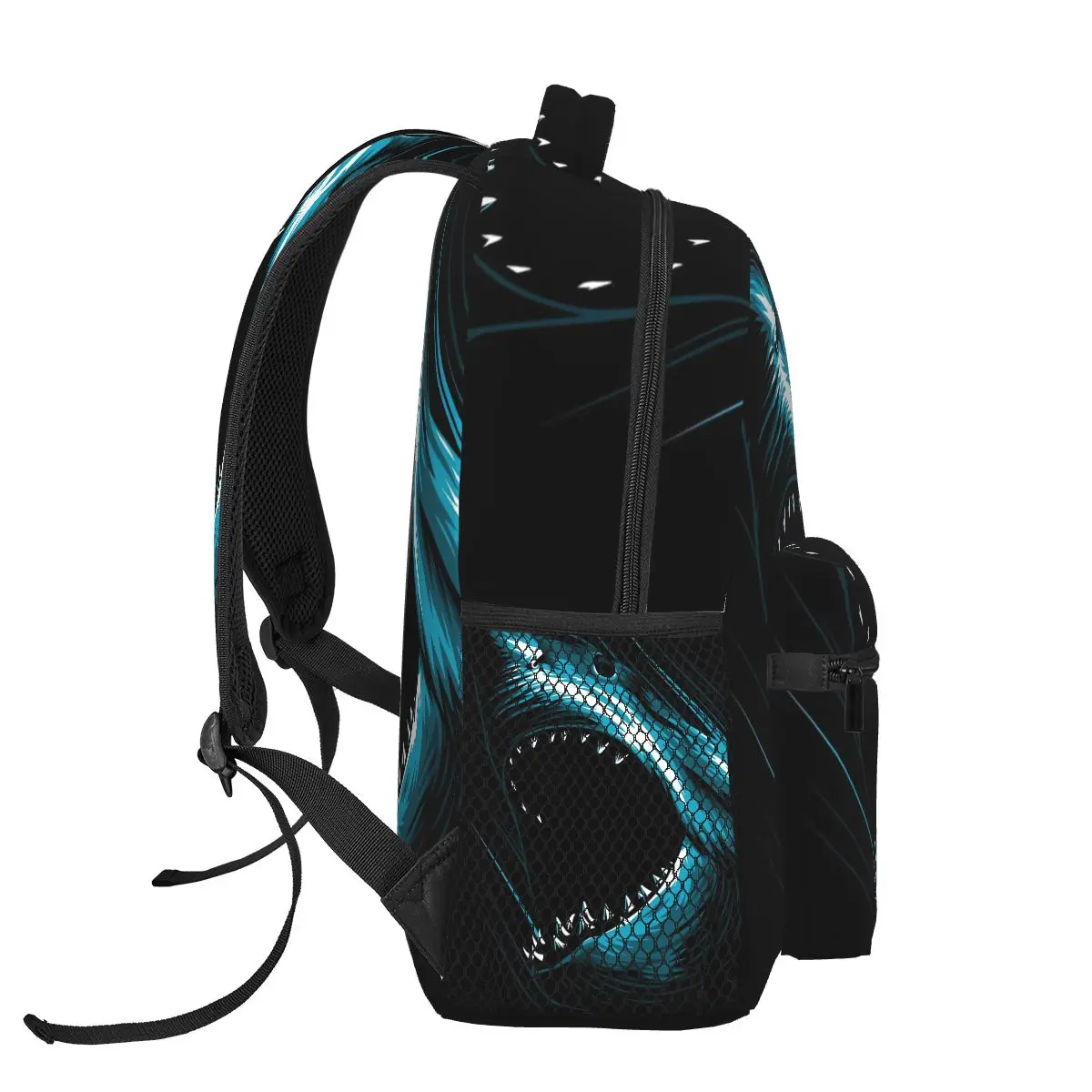 Imagem -03 - Megalodon Ataque Mochila para Meninas Meninos Viagem Mochila Mochilas para Adolescente Escola Bolsa