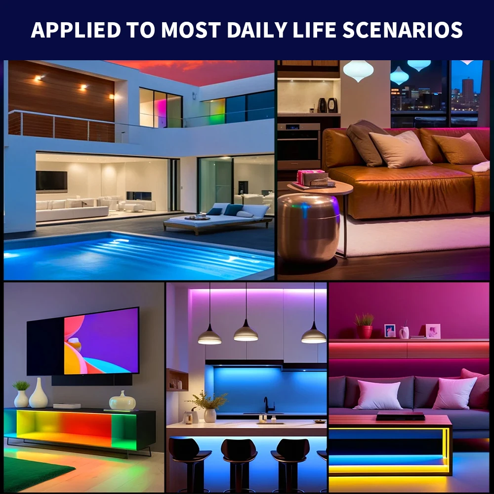 تيرا دي لوسيس Led RGB WS2811 SMD 5050 اتجاه 30 48 60 96 المصابيح RGB Externo 1 التحكم IC 3 المصابيح Luces Led Normales Brillant