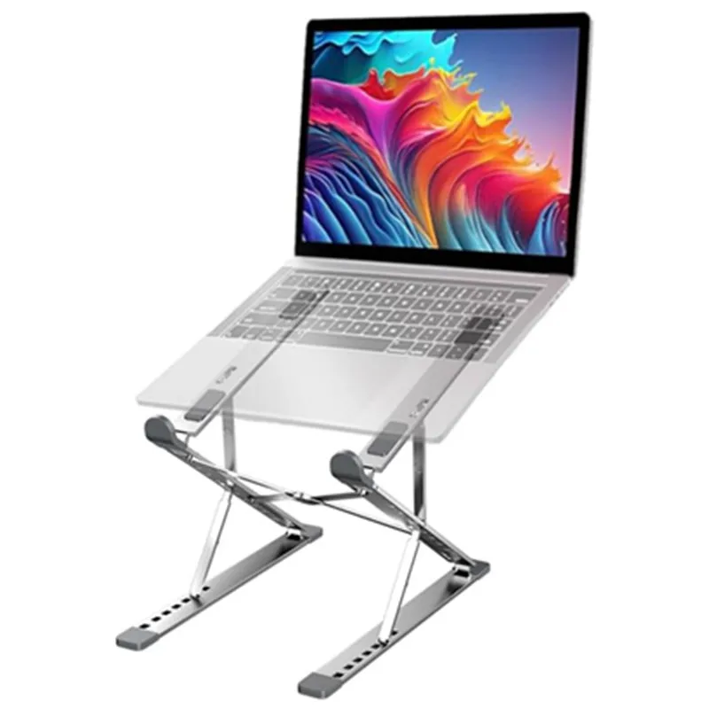 Verstellbarer, faltbarer Metall-Aluminium-Schreibtisch-Laptop-Ständer für MacBook Air Soporte Notebook Desktop Cooling Lap Top Computerhalter