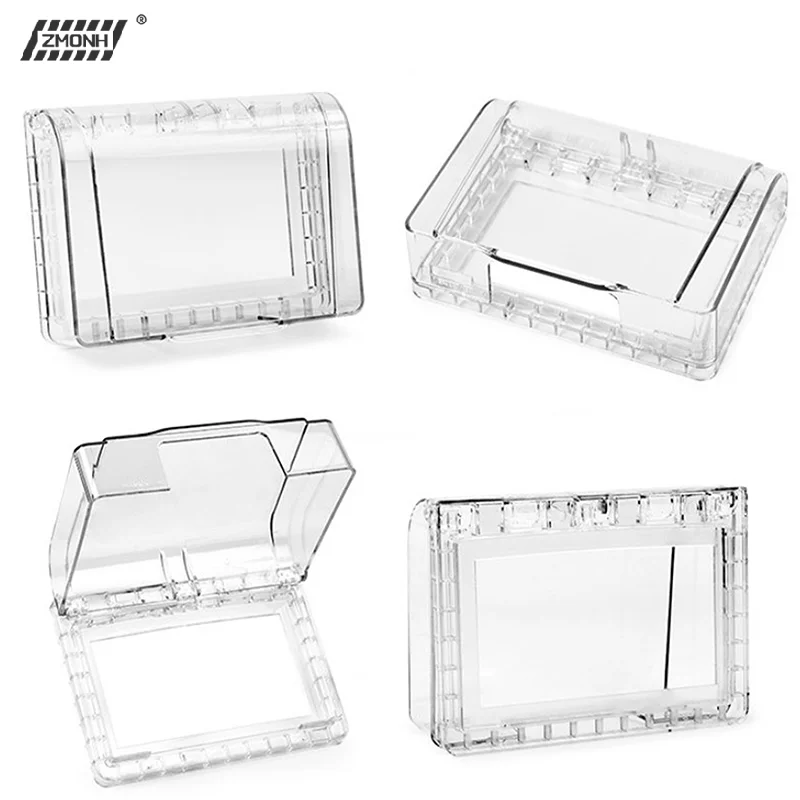 [H]1PC Self Adhesive Waterproof Electric Plug Cover Splash Box Sockets Switch Protection Box Protector Bathroom Supplies