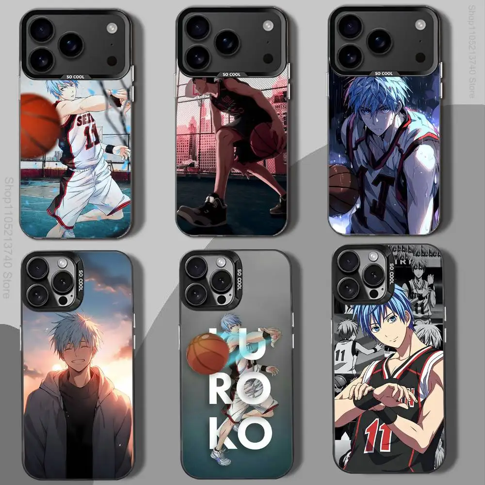 Capa de telefone legal K-Kuroko's BasketballS para iPhone 12,16,11,14,13,17,15,E,Max,Plus,Air,Pro,Mini preto à prova de choque IMD rígido