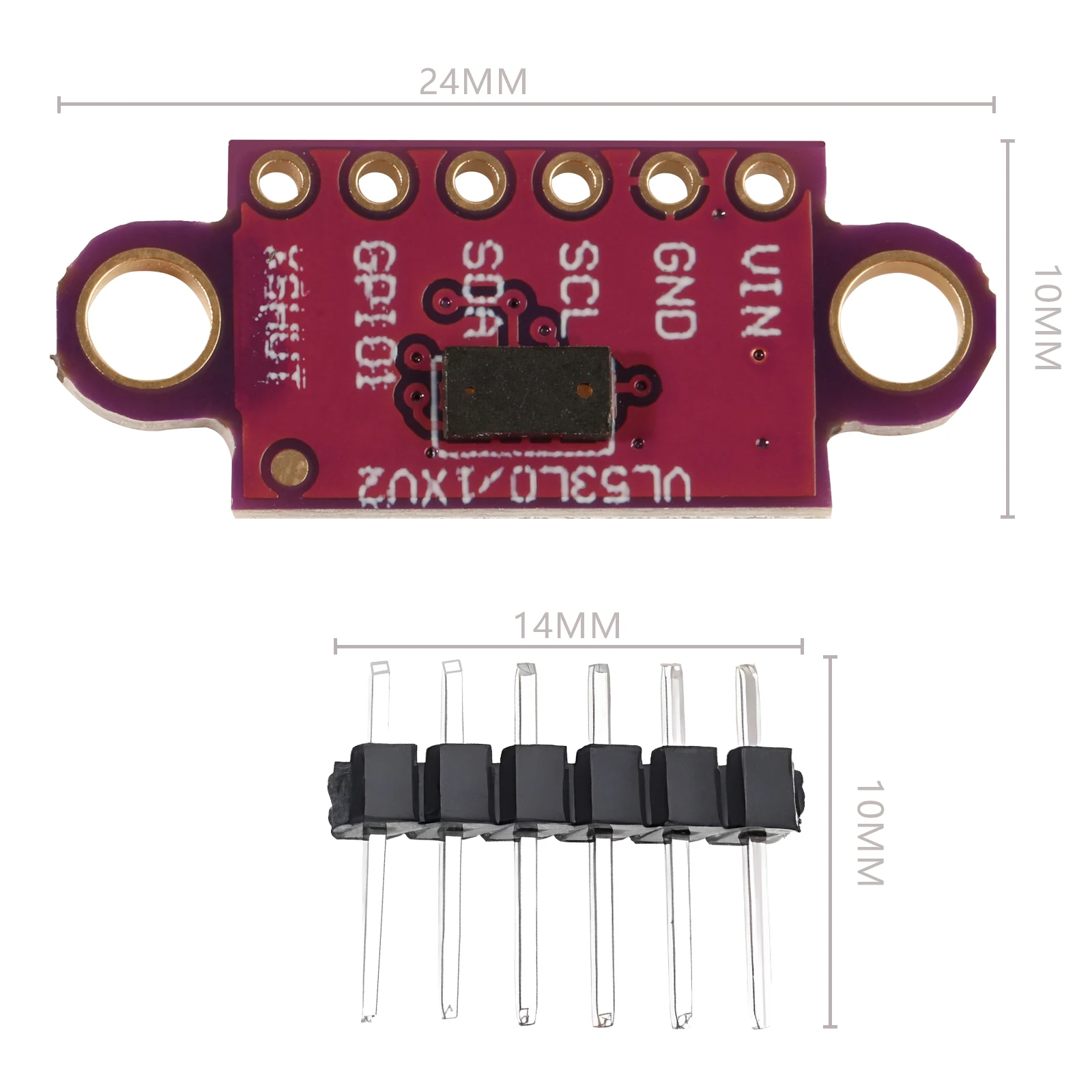 Gy-Vl53l0xv2 (TOF) Laser Ranging Sensor Laser Distance Module i2c IIC