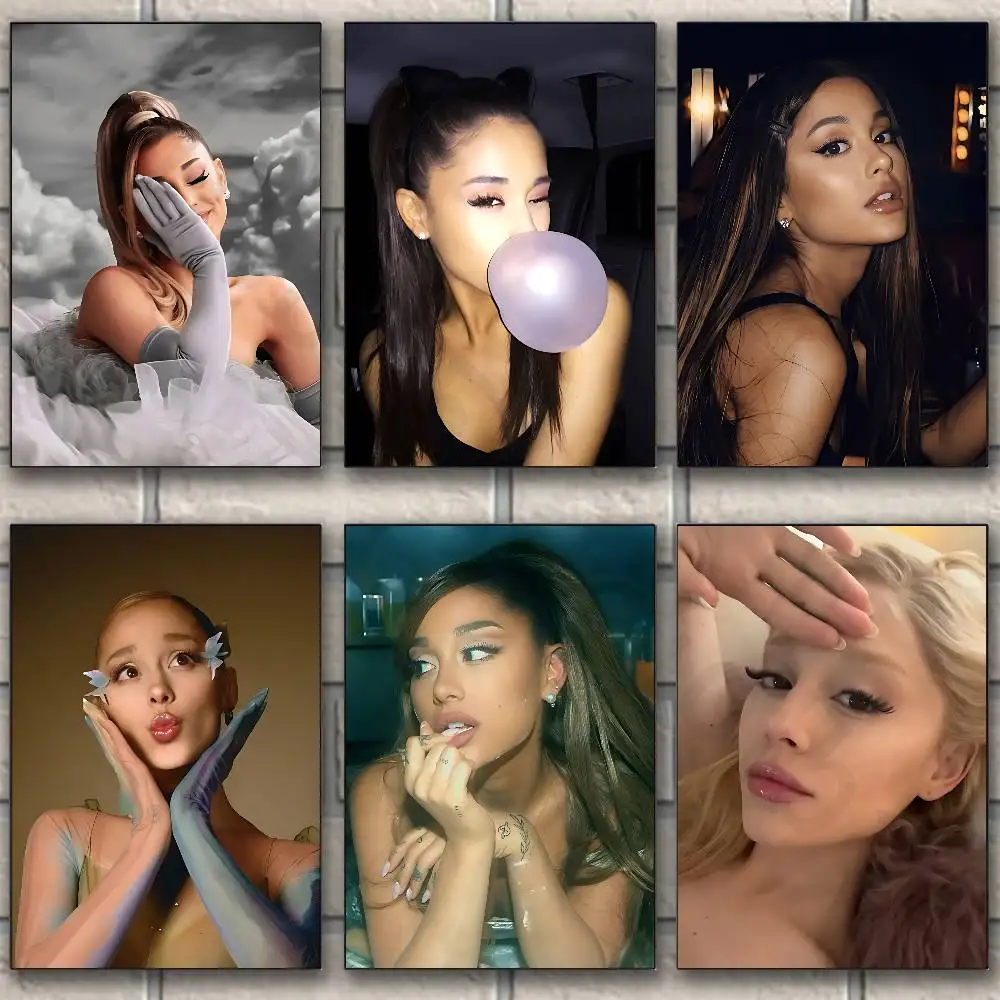 

Singer A-Ariana Grande Classic Wall Art, Canvas Print Poster, Suitable for Home, Living Room, Room Decoration Painting