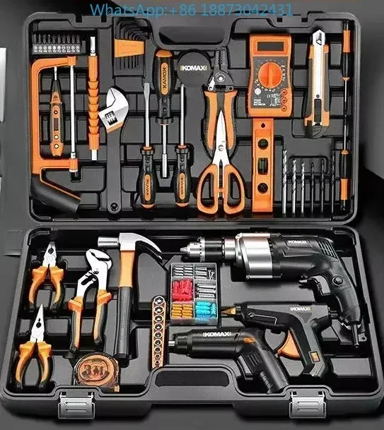 Multifunctional combination professional tool set professional electrician toolbox home repair toolbox woodworking toolbox