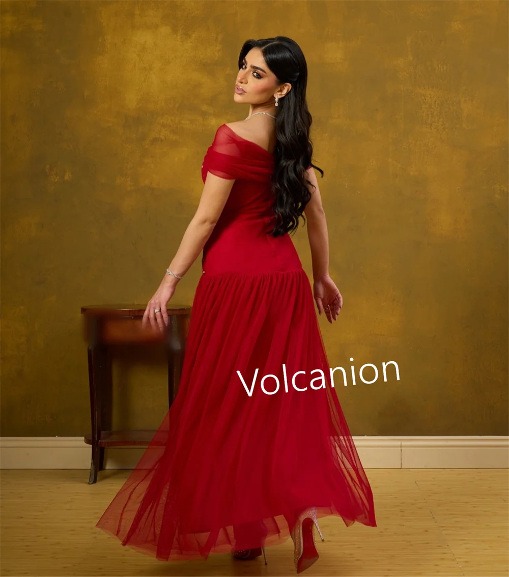 Vestidos Midi con hombros descubiertos y pliegues de diamantes de imitación de red personalizados, ocasiones a medida, graduación, clásico, elegante, a juego