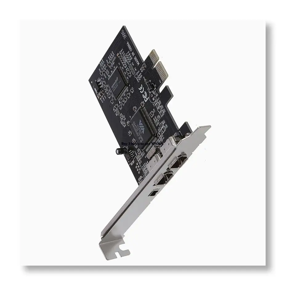 ✤PCI Express x1 PCI-E FireWire 1394a IEEE1394 Controller Card 3 Port For Desktop