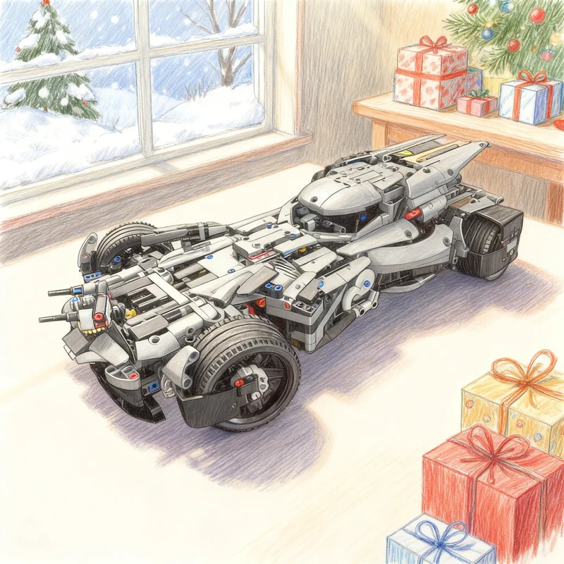 

1283 детали MOC Бэтмобиль BvS Peugeot 9X8 Супергерои DCD Модель Бэтмена Конструктор DIY Креативный подарок Декор для витрины Премиум-класс