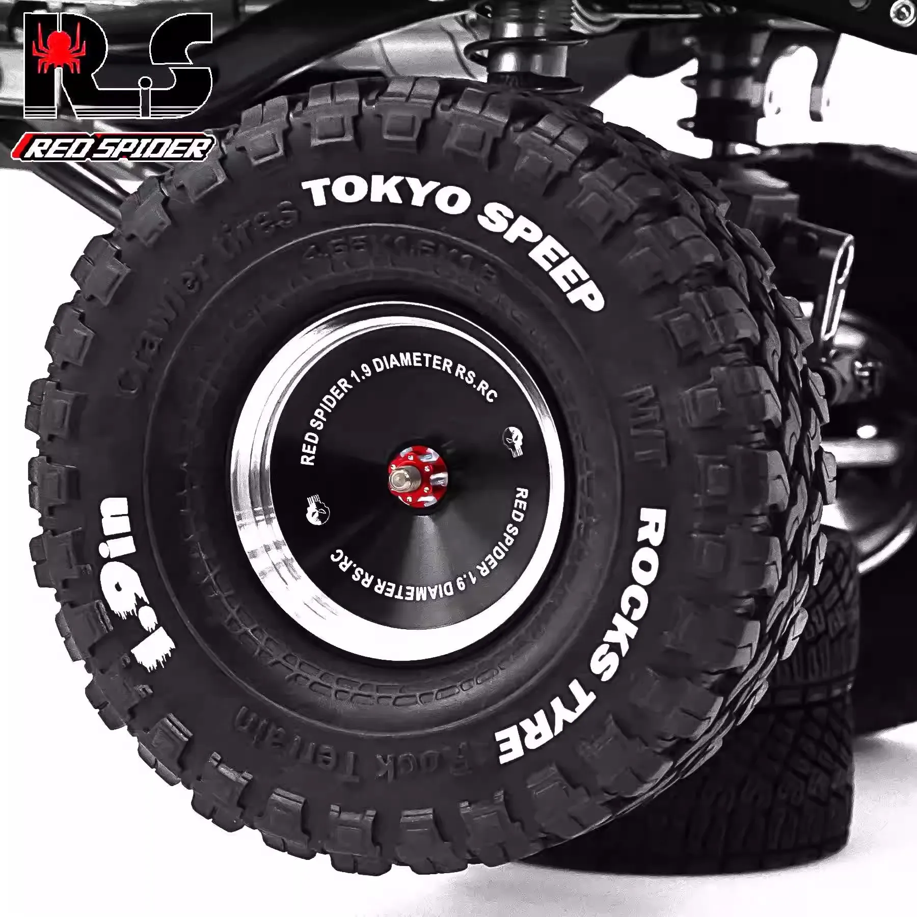 

RS Red Spider 1/10 Альпинистский автомобиль 1,9-дюймовое колесо Простое управление Axila SCX10 Ретро императорское колесо R168