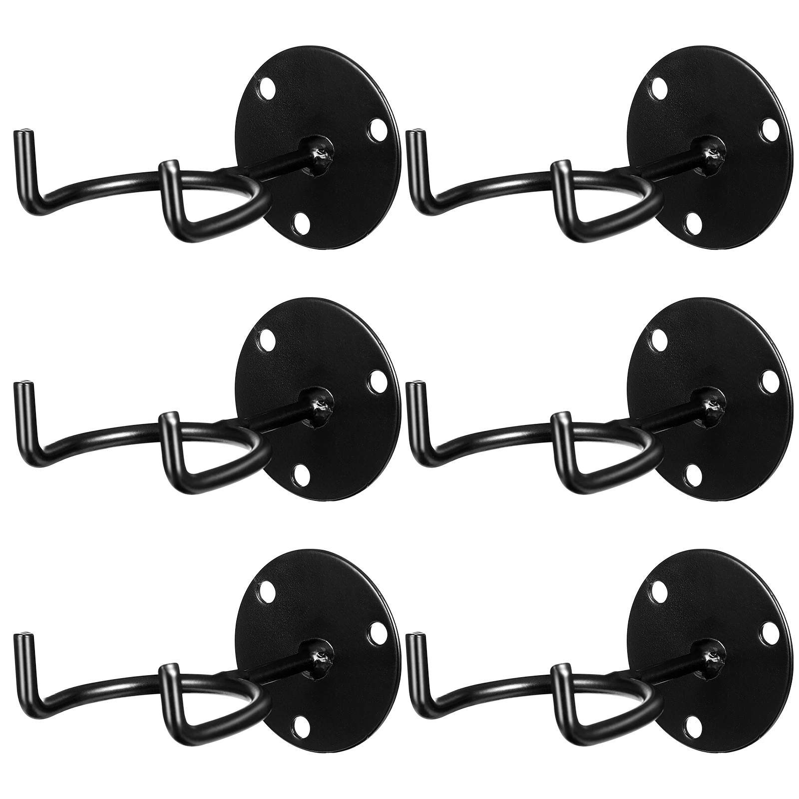 

6 pcs Baseball Bat Mount Holder Shelf Display Stand Coat Hanger Storage Rack Iron Durability Long Term Service Team