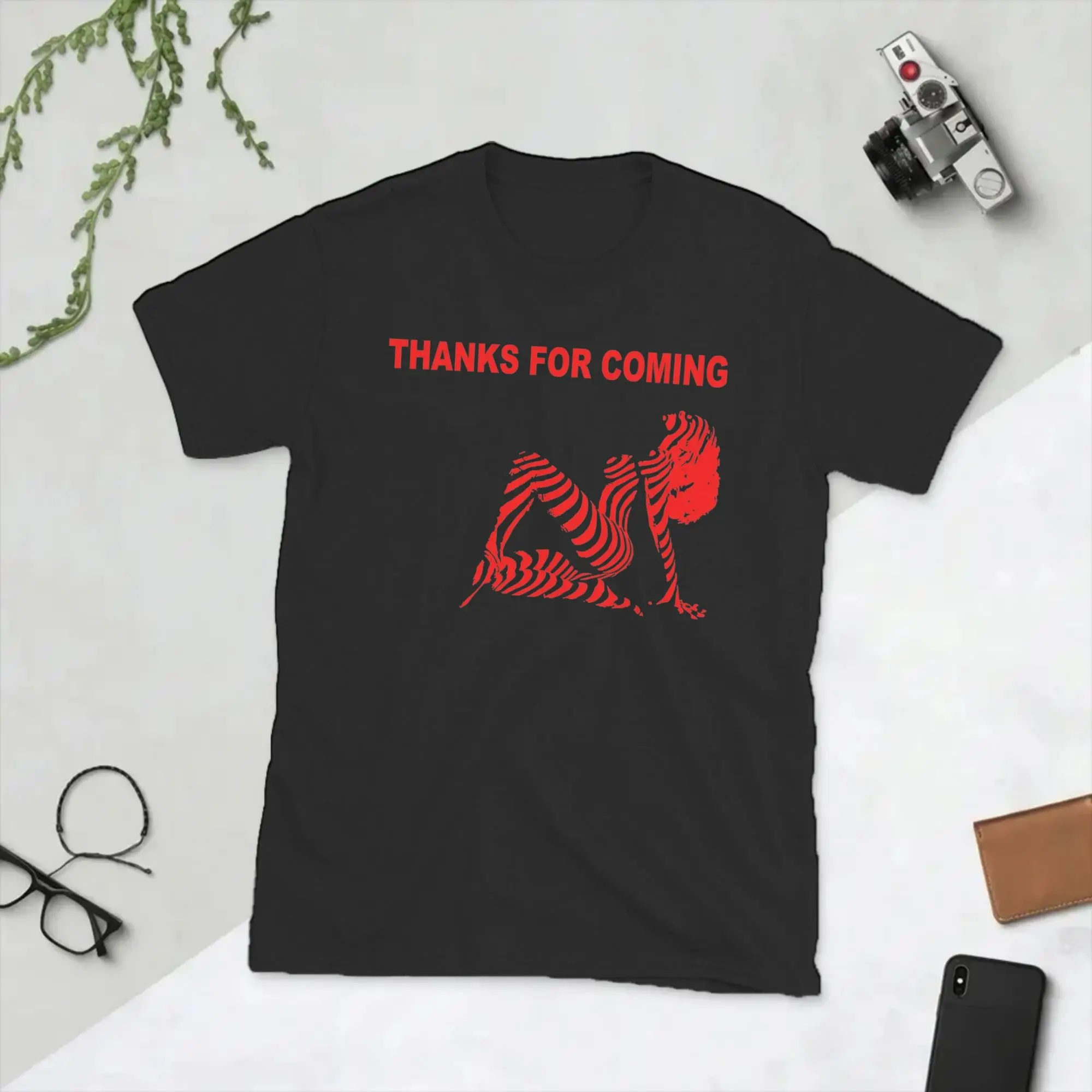 Madonnas Thanks for Coming T Shirts Men Pure Cotton Casual T-Shirt Round Neck  Tees Short Sleeve Clothes Plus Size