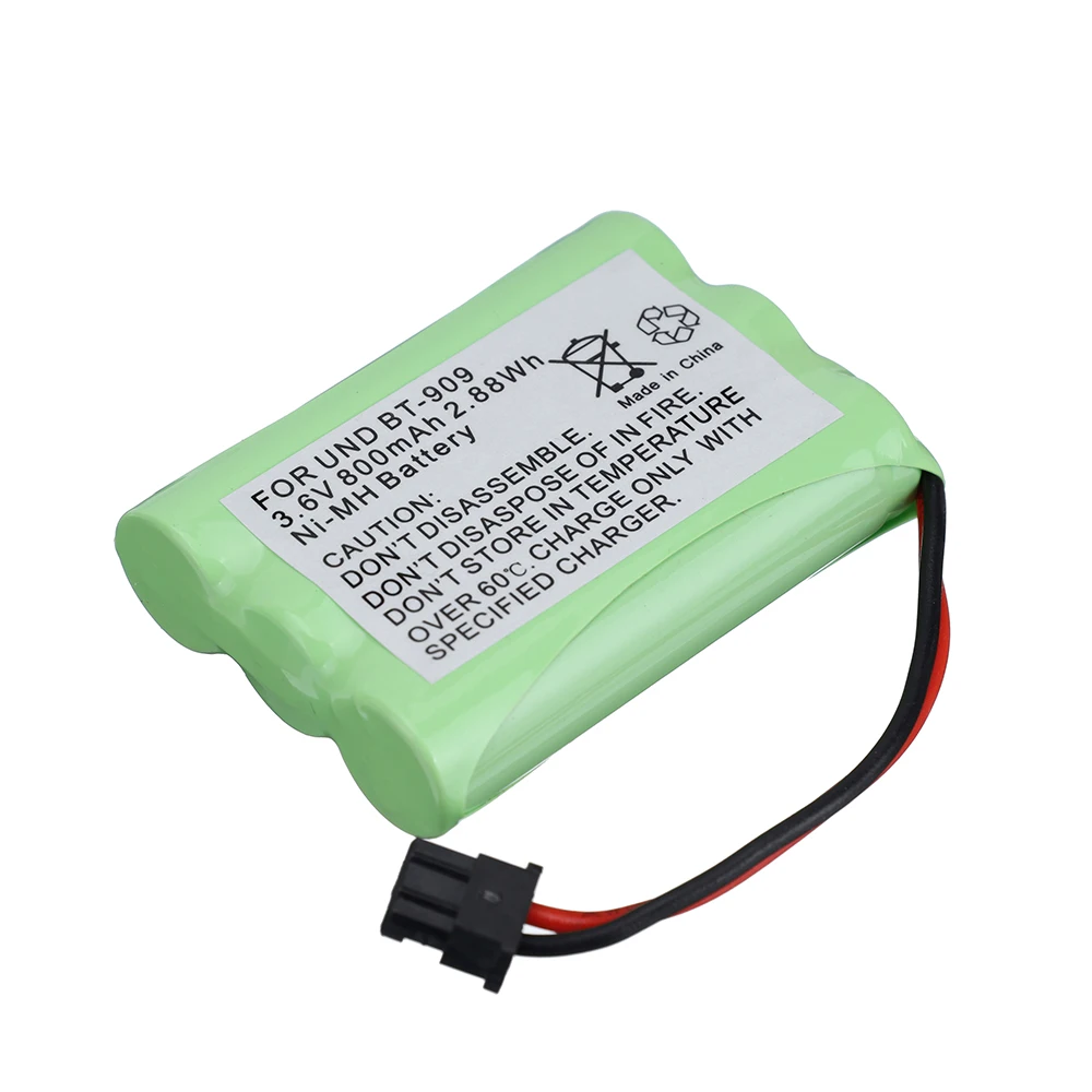 Akumulator 3,6 V do telefonu bezprzewodowego Uniden BT-909 BT909 3 * AAA Ni-MH 800 mAh 2 szt.