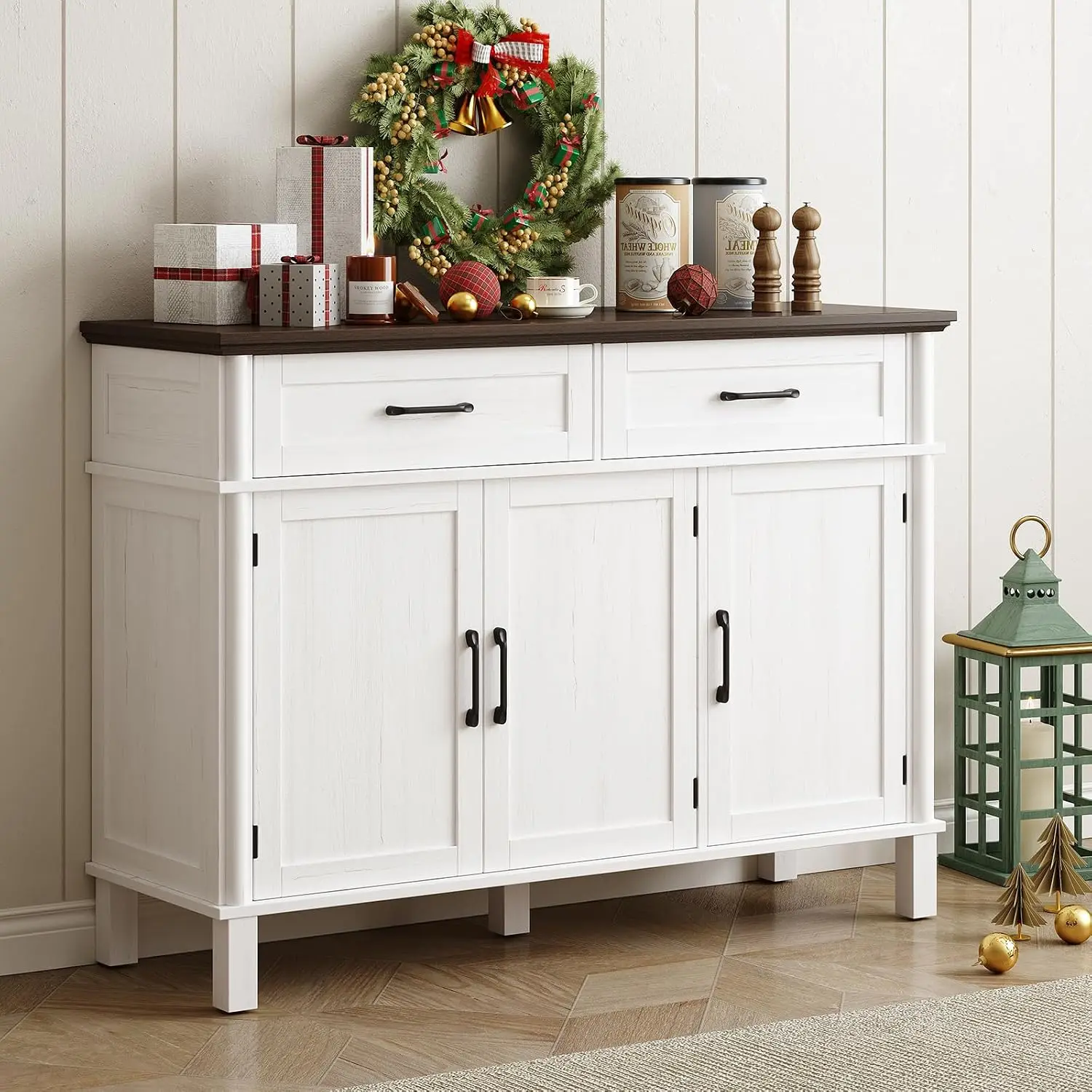 Farmhouse Buffet Storage Cabinet 4