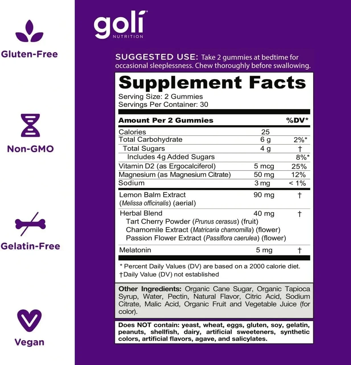 Sleep Gummies - Reduce Stress and Anxiety, Help You Fall Asleep Faster, Relieve Insomnia and Improve Sleep Quality