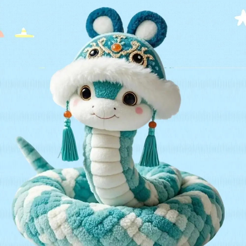 

Мягкая подушка Змеиный год Талисман Китайский стиль Год змеи Талисман Гладкая на ощупь Мультяшная игрушка Lucky Snake для друга