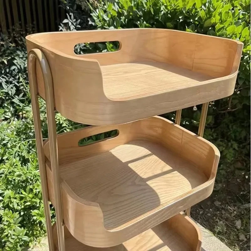 Mobili da salone in legno Carrello Beauty con ruote