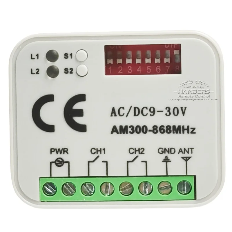 Handel hurtowy 2 kanałowy Rx-Multi 300-868 MHz AC/DC 9-30 V odbiornik do elektronicznego zamka drzwi garażowych