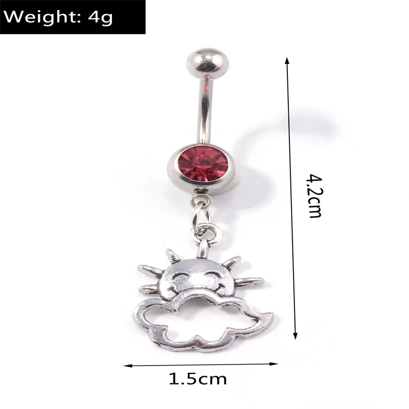Mode Obst Kirsche Bauchnabel Ringe Sexy Nabel Ringe Bauch Piercing Körper Schmuck für Frauen Mädchen Party Urlaub Schmuck Geschenke – Detail 22