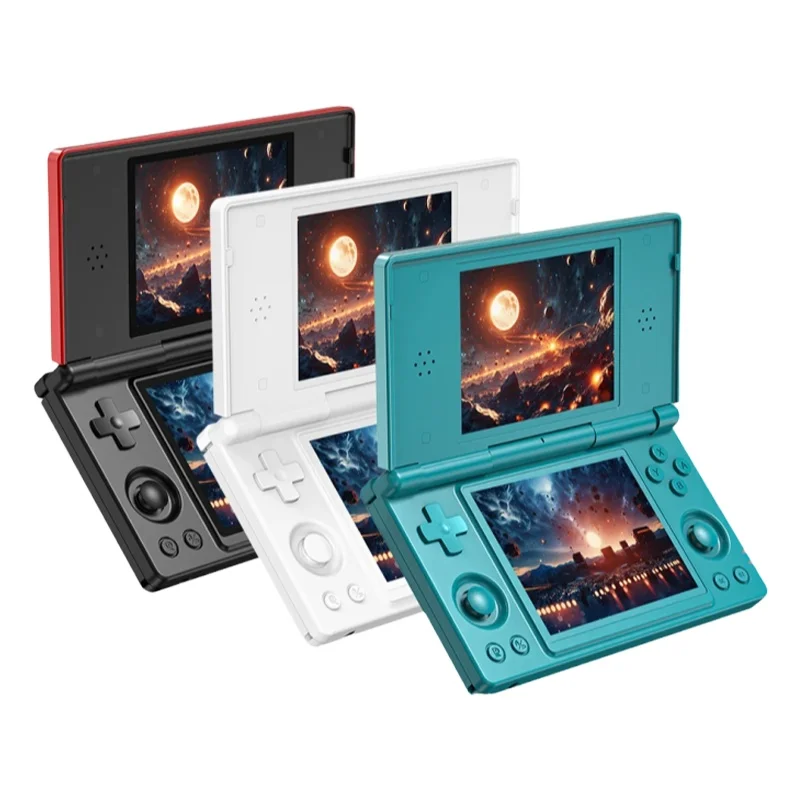Image of Anbernic RG DS Handheld Game Console 4" IPS Dual Screen Android 4000mAh Flip Video Games Player Supports RixelHK Wifi Streaming