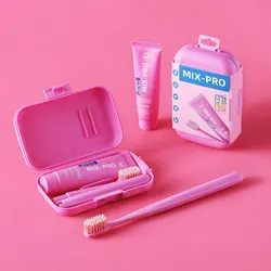 Portable Toothpaste set Folding brush Fold Toothbrush Storage Suit For Adult Home Travel Kit Oral Care Teeth Cleaning Bristle