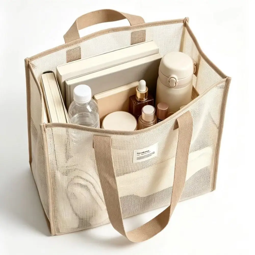 Large Capacity Travel Storage Bag Hand Held Multi Functional Carring Tote Bag Lightweight Durable Makeup Bag Swimming Pool