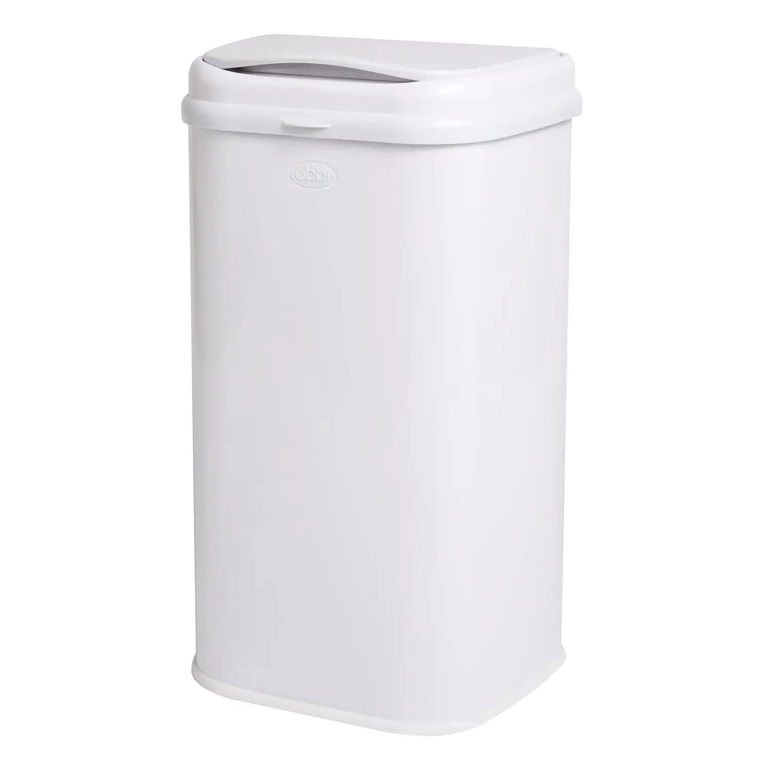 Steel Odor Locking Adult Diaper Pail No Special Bags Modern White