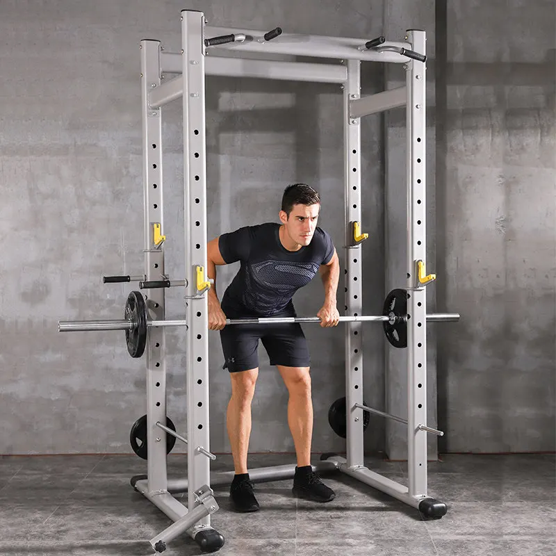 Commercial Frame Free Squat Bench Press Rack, Fitness Multi-functional Barbell Rack, Household