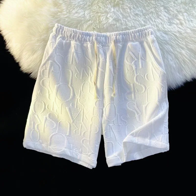 Invisible Zipper Crotch Pants Casual Men's Summer High Street Ins Women's Loose Teen Running Knitted Crotch Pants Joggers Women