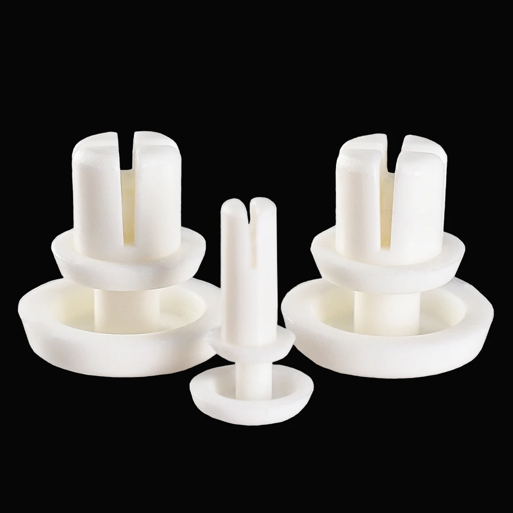 100/200pcs R Type Nylon Rivet R2024-R6080 White/Black Clip PC Board Fastener Push-type Rivets Plastic Expansion R-Type Rivets