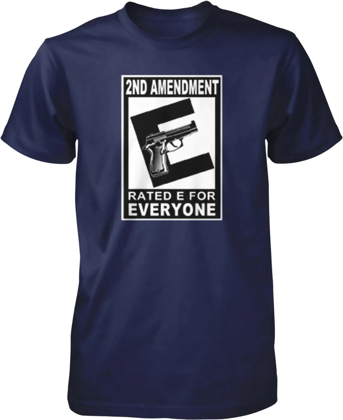 2nd Amendment Rated For Everyone Right to Bear Arms Men's T shirt HOOD_00256