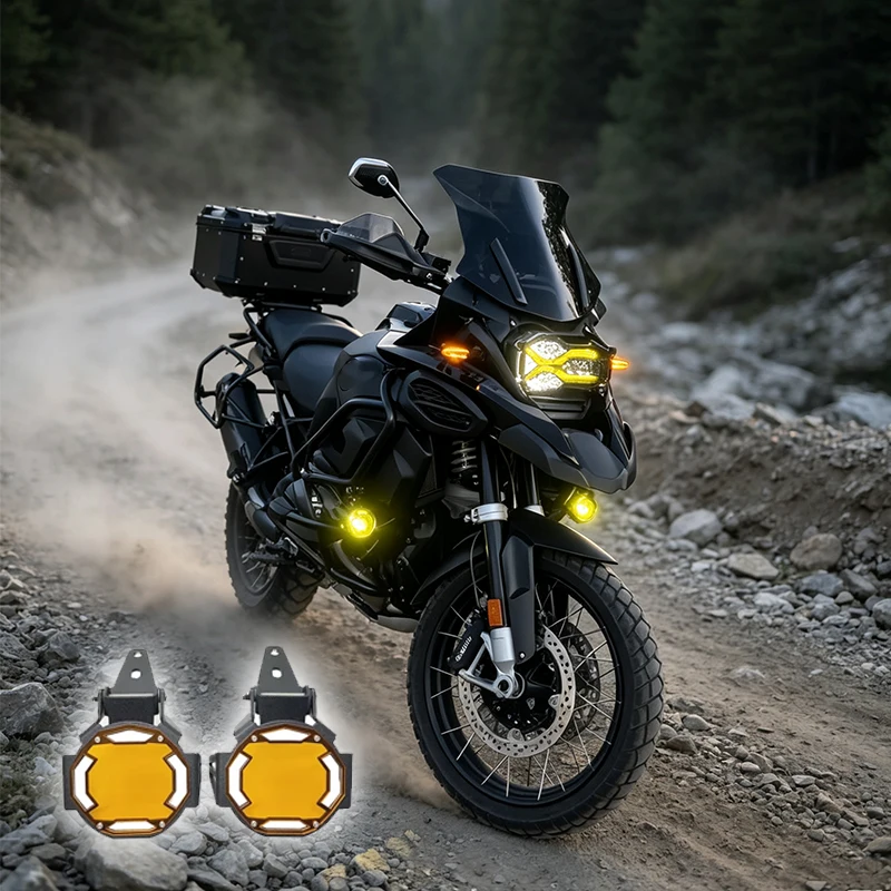 Flipable Fog Light Protector Grille Protection Cover Fit For BMW R 1250 GS R1250GS Adventure R1200GS LC ADV R1200 Rally R1250 HP