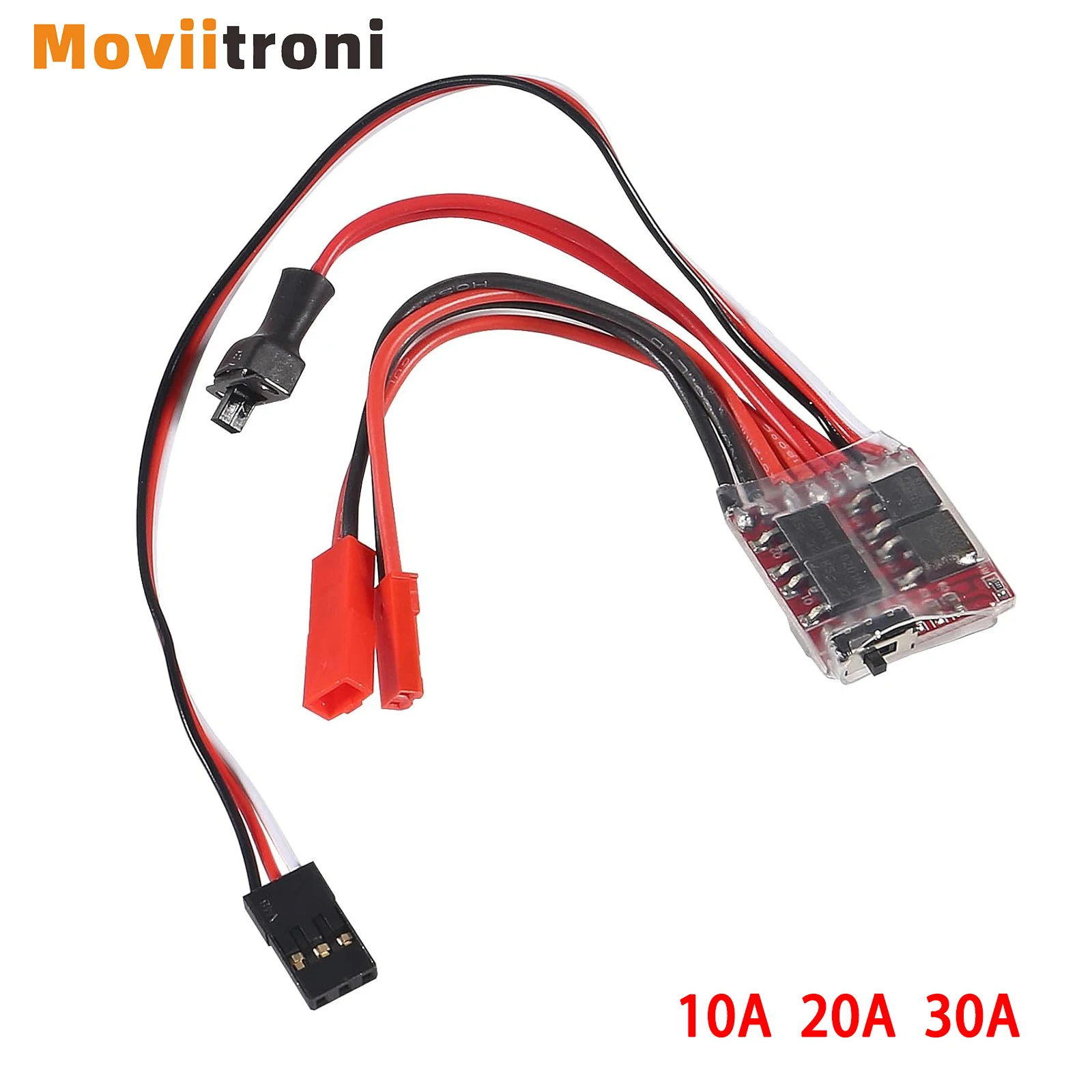 10A 20A 30A Brushed ESC Motor Mini Speed Controller 2KHz Forward Reverse Brush Brake RC 2S for RC Car Boat Tank