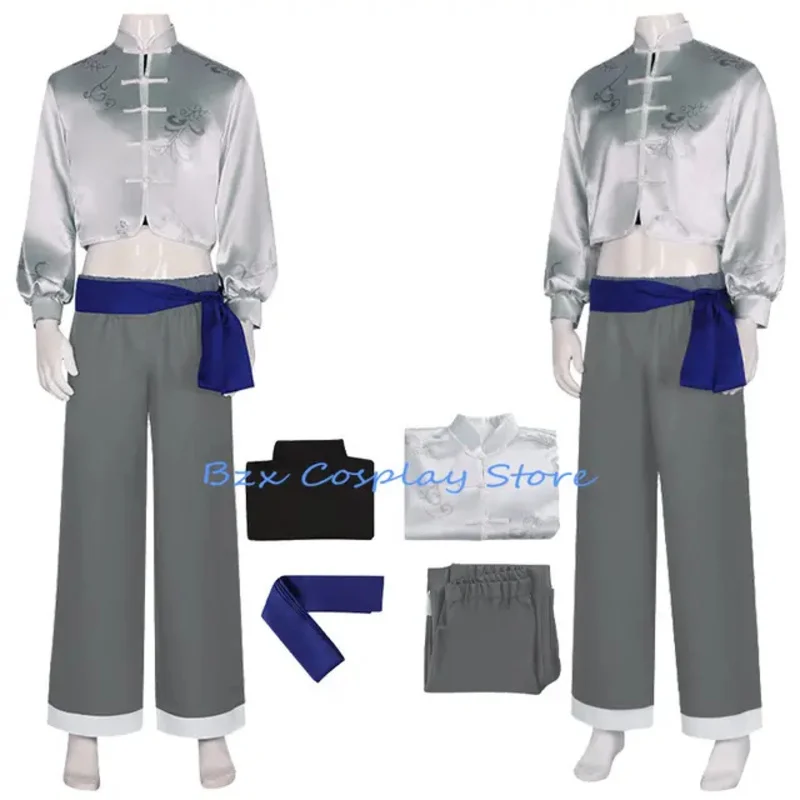 زي تنكري للرجال من Seishiro Nagi ، قفل أزرق ، زي الكونغ فو الصيني ، حفلة الهالوين ، بدلة أداء