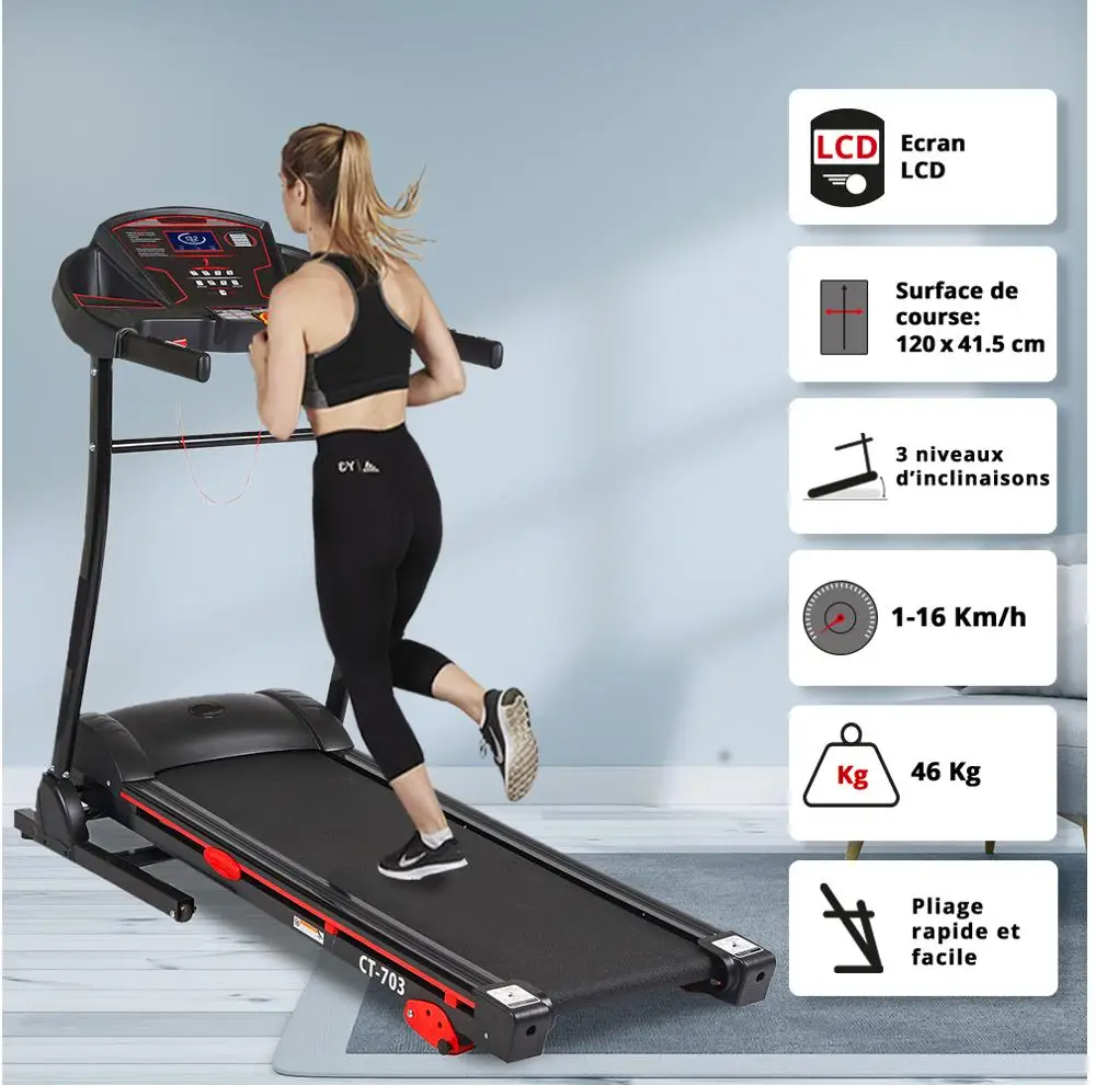 best selling basic treadmill with ce and en957 and rohs certificate