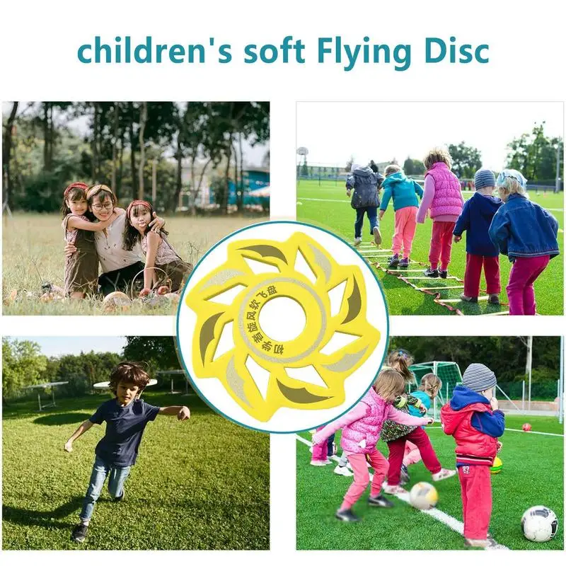 Soft Flying Disc For Kids Soft EVA Flying Disc Soft Edge Kids And Adults Water Toys Safe Play Encourage Parent-Child Interaction