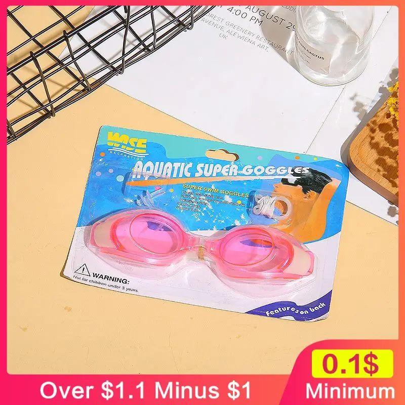 

Transparent Swimming Glasses Diving Children Adjustable Swimming Eyewear Adult Waterproof Swimming Goggles Swimming Neutral