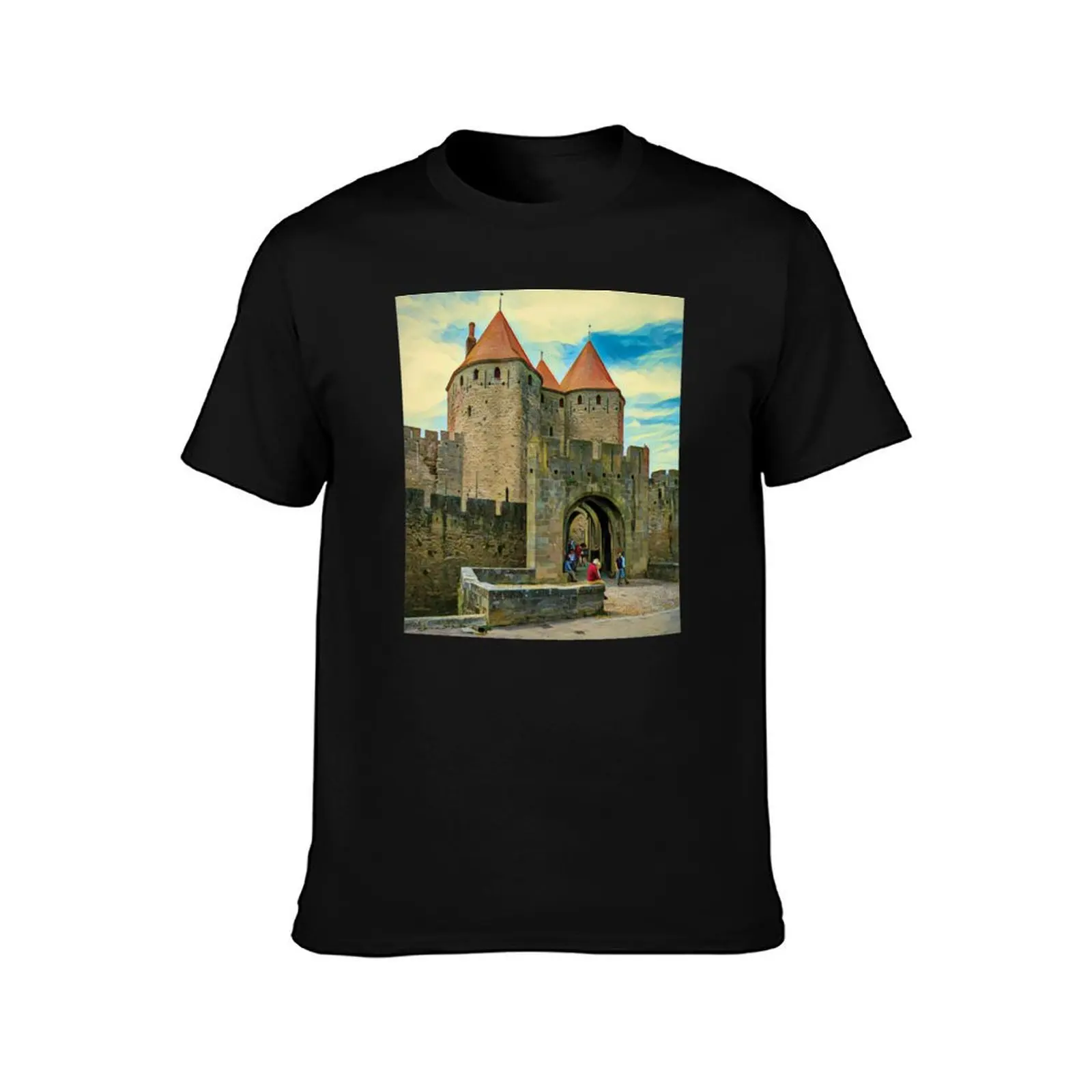 LA Cite , CARCASSONNE , France T-Shirt Street Fashion Casual Tee Shirt T-Shirt