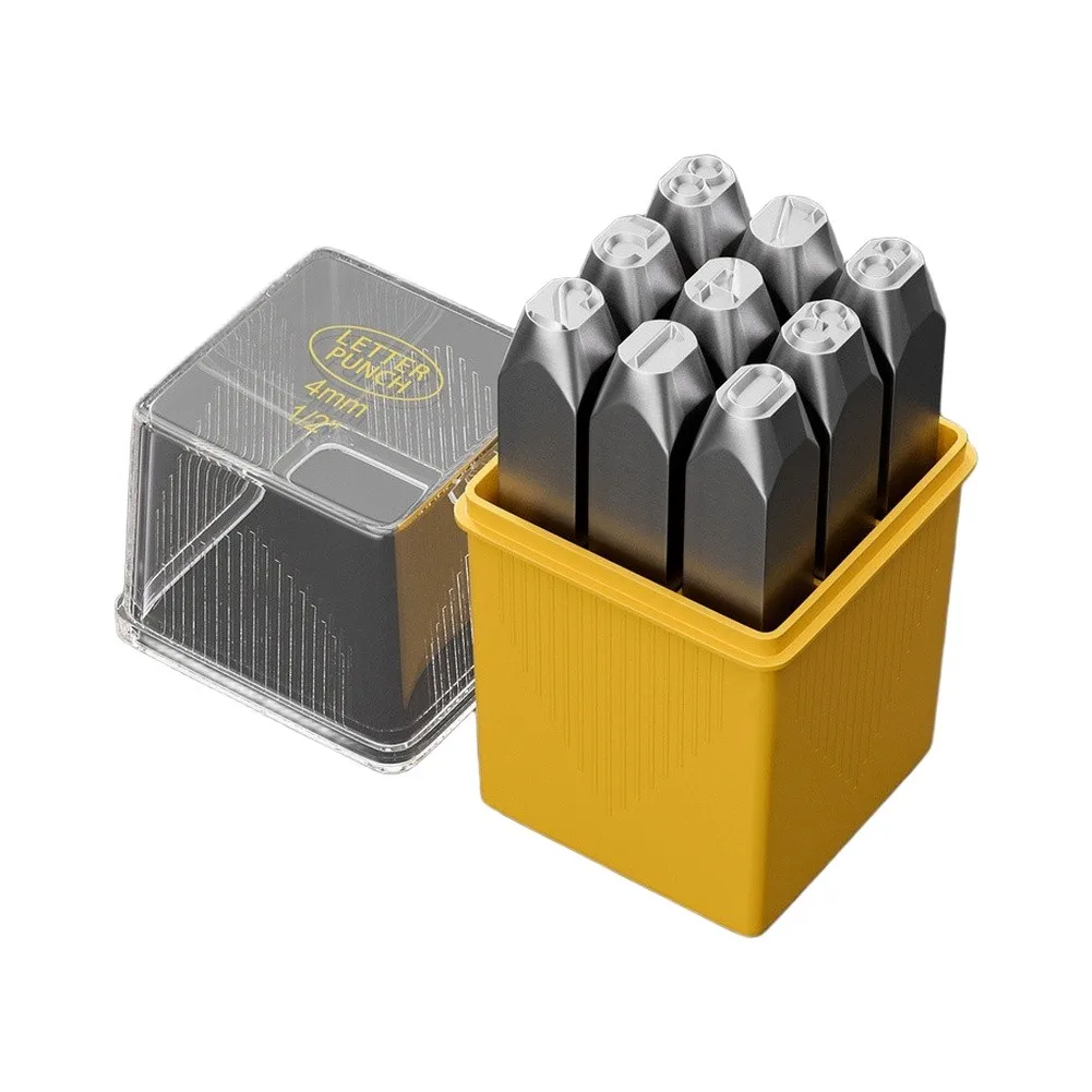 Steel Letter Number Stamp Set 0-8 Industrial Grade for Metal Wood Leather Stamping 1.5 mm to 5 mm Size Options