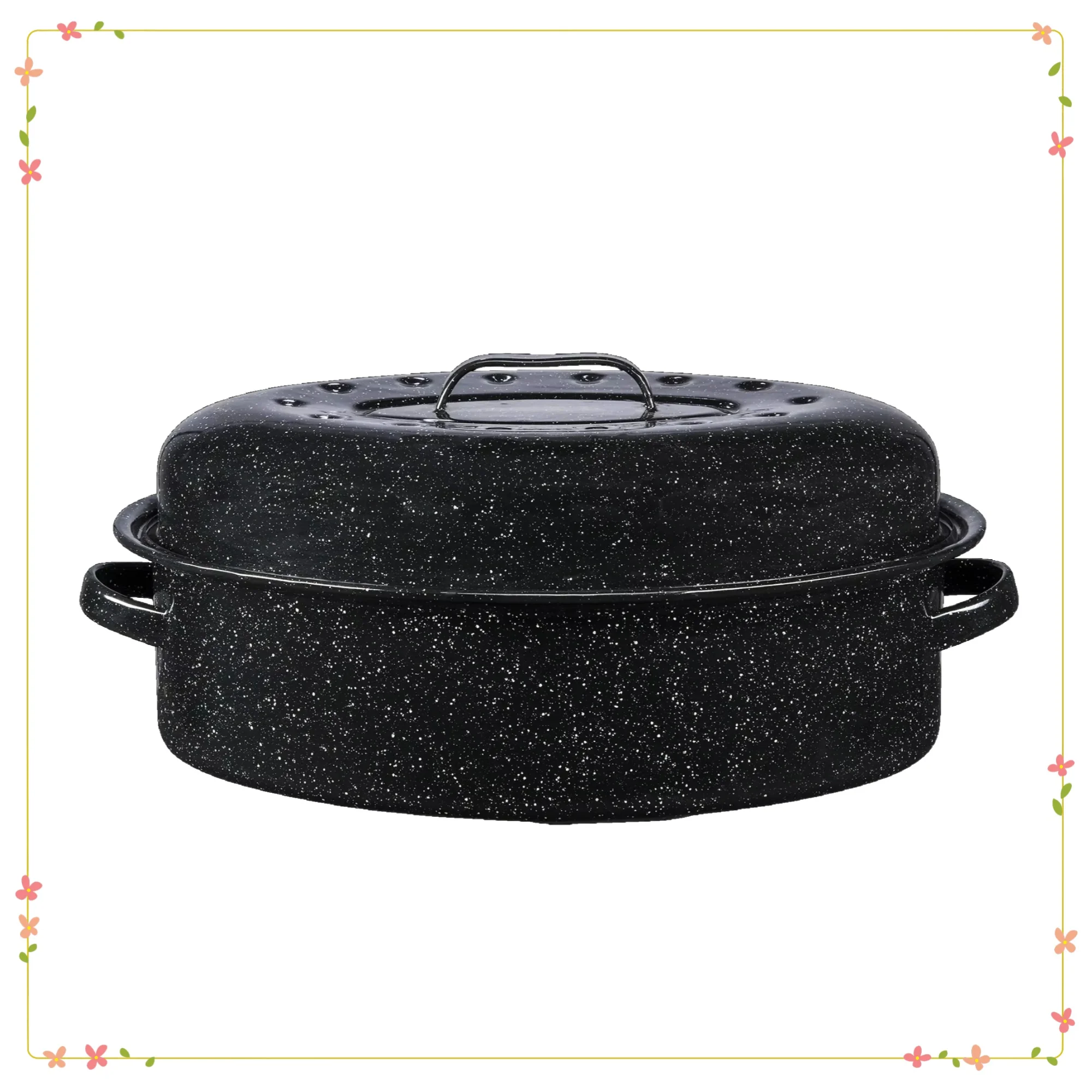 

18-дюймовая овальная жаровня емкостью 15 фунтов, сковорода из нержавеющей стали для индейки, курицы и крупных блюд