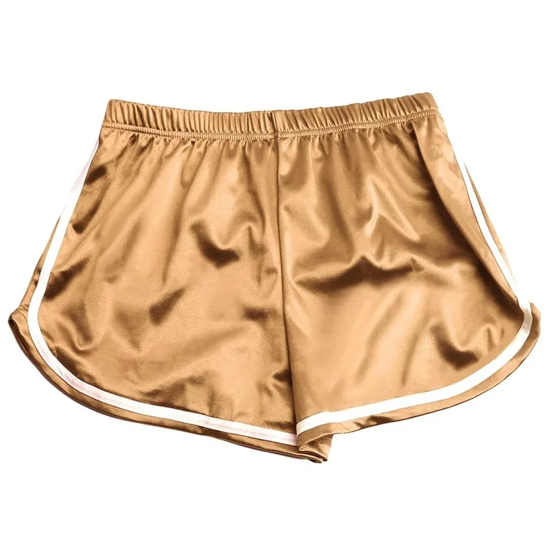 Shorts de sport décontractés à taille élastique lisse pour femmes, shorts de loisirs d'été, style européen et américain, mode