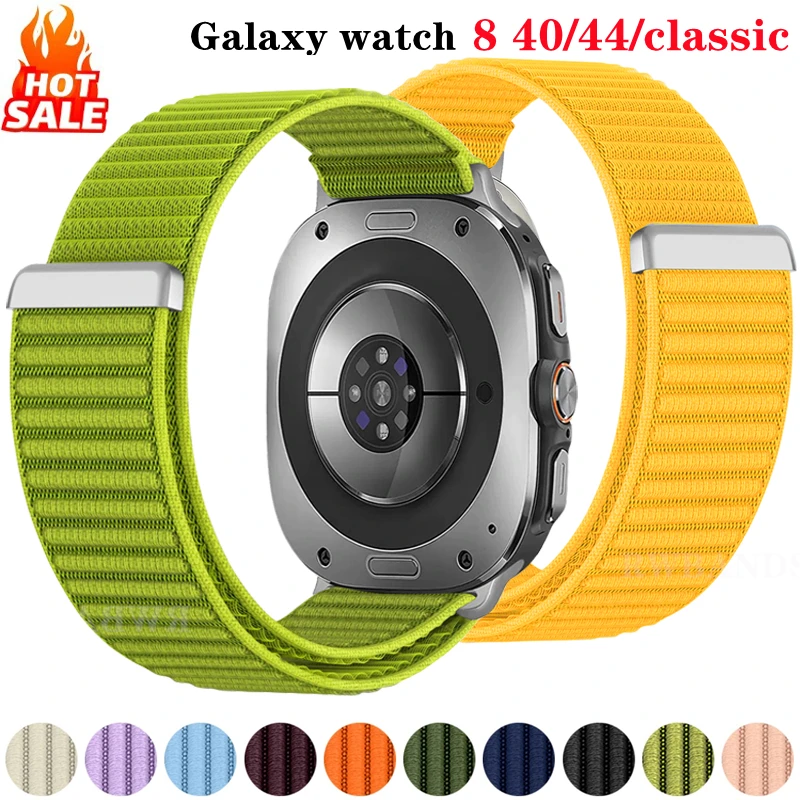 

Nylon Strap for Samsung Galaxy Watch 8 44mm Classic Adjustable Replacement Bracelet for Watch 8 Classic 44/40mm Band Accessories