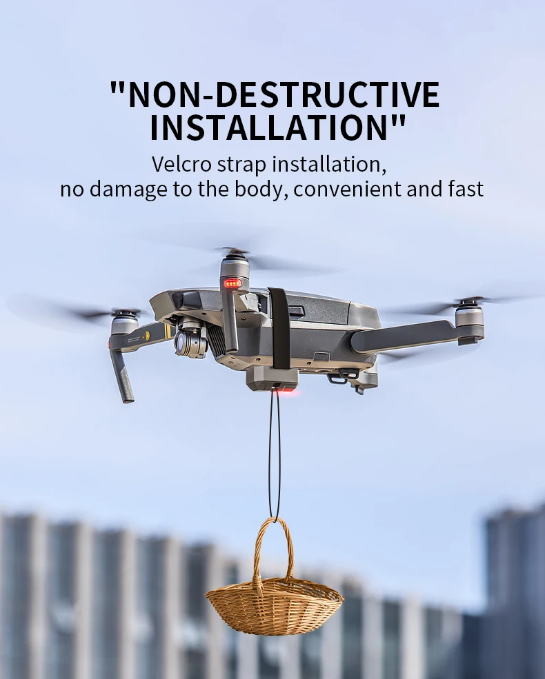 Universal Airdrop System For DJI Mini 5 4 3 Pro/Mavic 3/Mini 2/AIR 3S/2S/Mavic 2/SJRC F11S/Fimi X8 SE Drone Gift Thrower