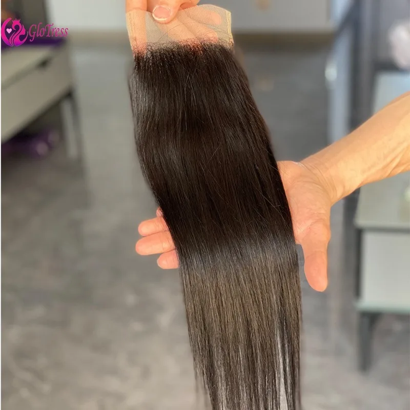 10-22 Inch 4x4 Free Part Lace Closure 100% Brazilian Virgin Remy Human Hair Unprocessed Straight High Quality Natural Color