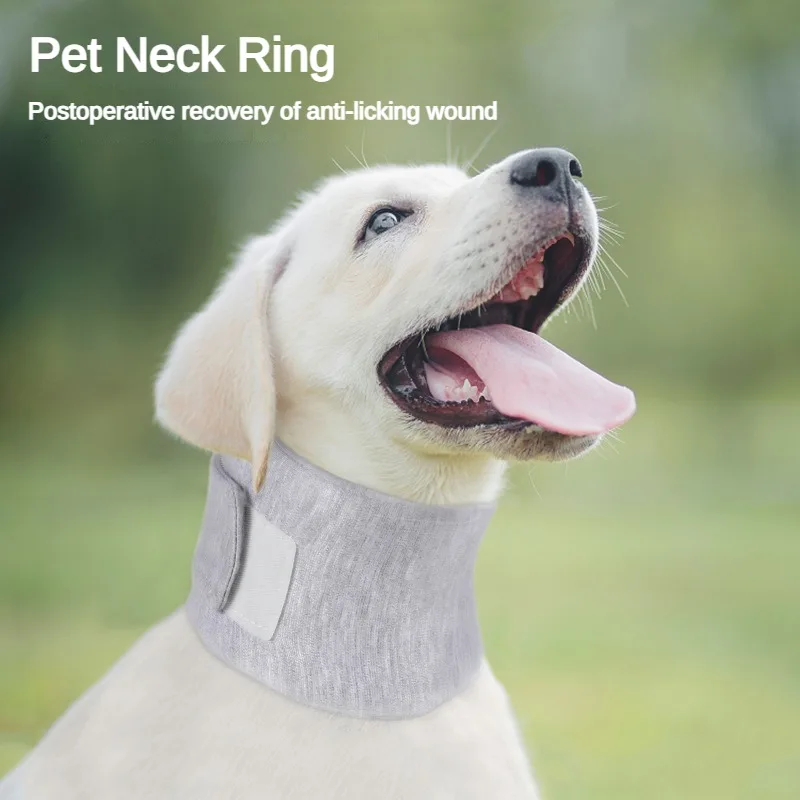 New Pet Neck Protector Dog Neck Ring Beauty Anti-Licking Headgear Postoperative Breathable Dog Collar