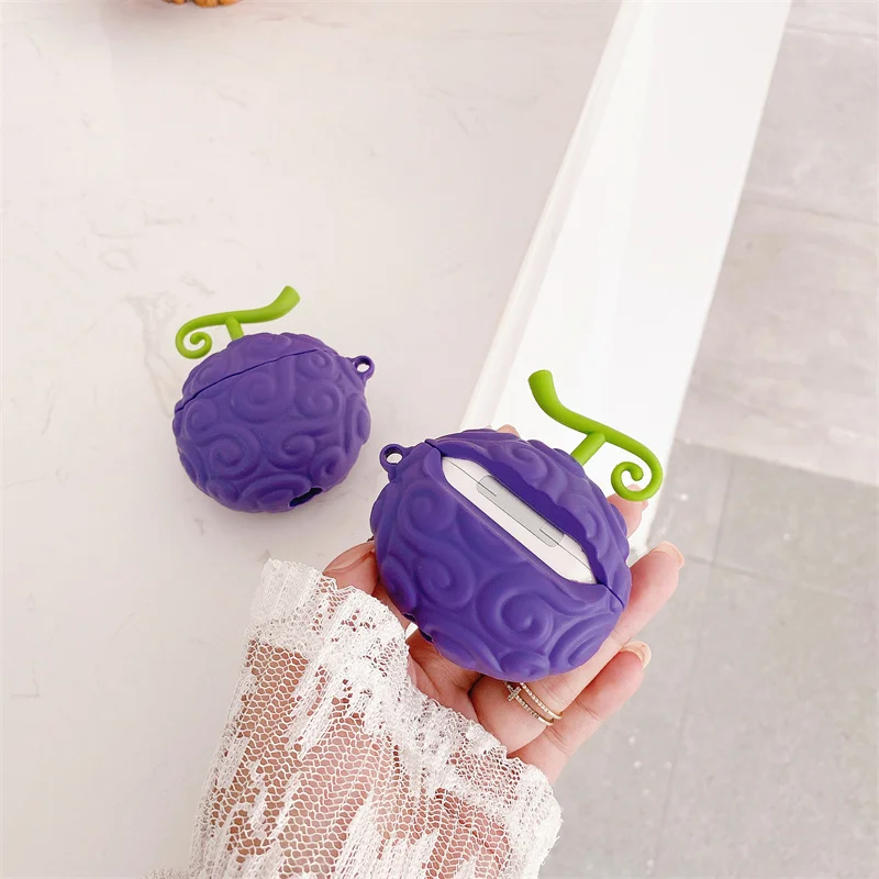 Anime diabo fruit fone de ouvido caso para airpods1/2 geração universal airpods pro airpods 3rd geração eadphone capa protetora